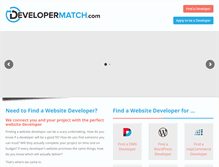 Tablet Screenshot of developermatch.com